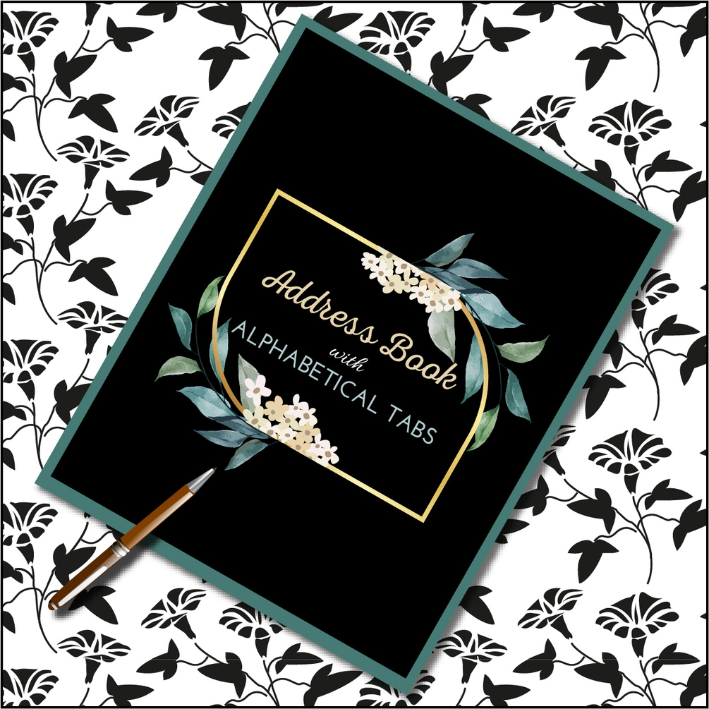 ADDRESS BOOK WITH ALPHABETICAL TABS LARGE TELEPHONE ADDRESS BOOK FOR SENIORS & WOMEN