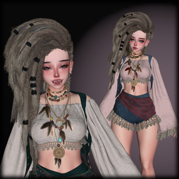 Boho Chic Outfit / VRChat Asset