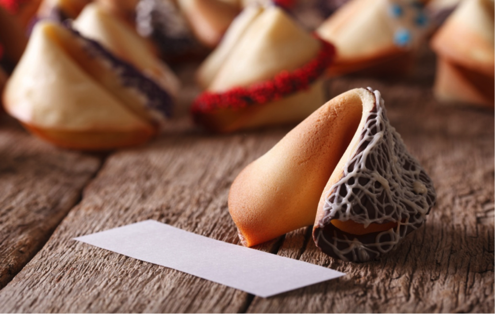 Two dozen fortune cookies