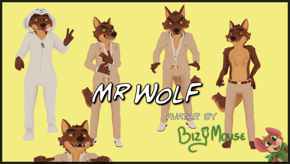 Wolf VRChat Avatar by BadflarOfficial on DeviantArt