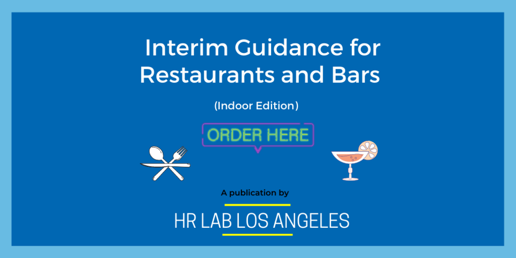 COVID19 Safety Guidelines for Restaurants and Bars (Indoor Edition)