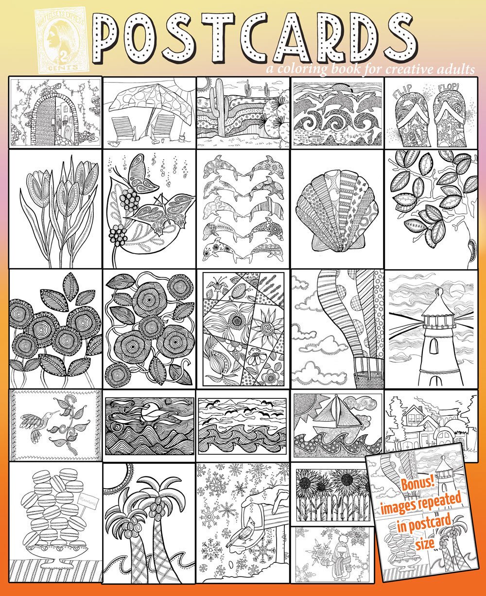 Patterns Adult Coloring Book - Creative Bee