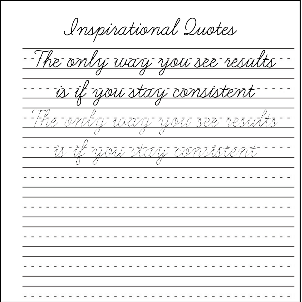 Cursive Handwriting Worksheets 