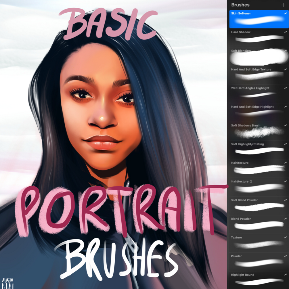 Basic Portrait Brush Set by alicjanai