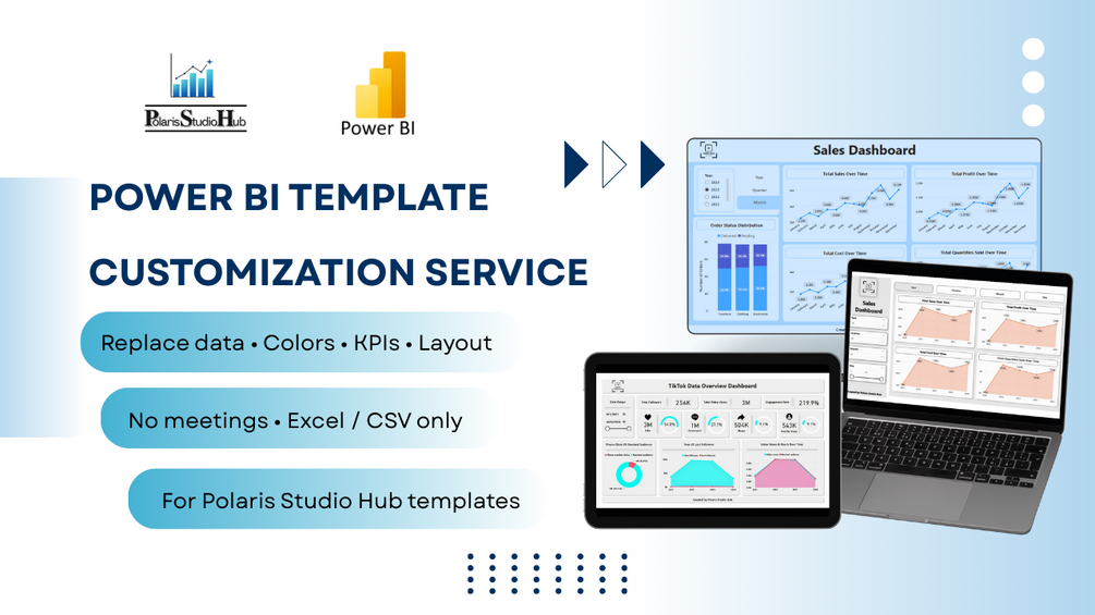 Power BI Template Customization Service (Replace Your Data, Colors ...
