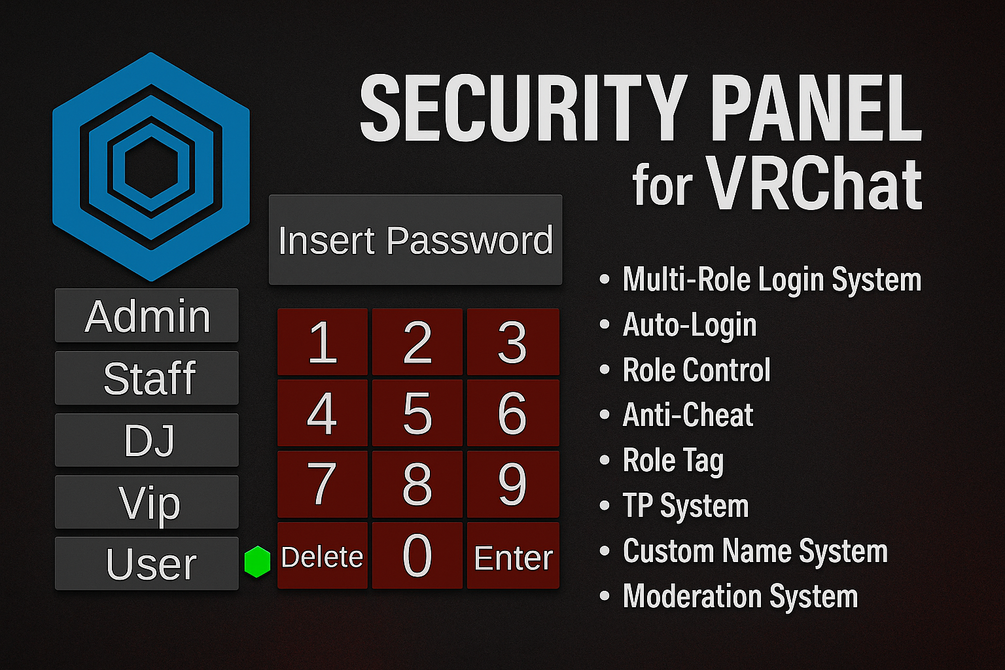 Security Panel by Dayzuke – Role Access System for VRChat [Español – English soon]