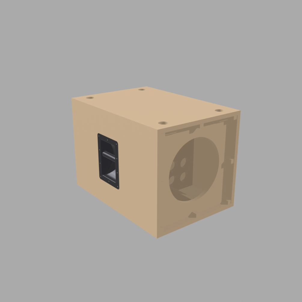 Finished subwoofer enclosure