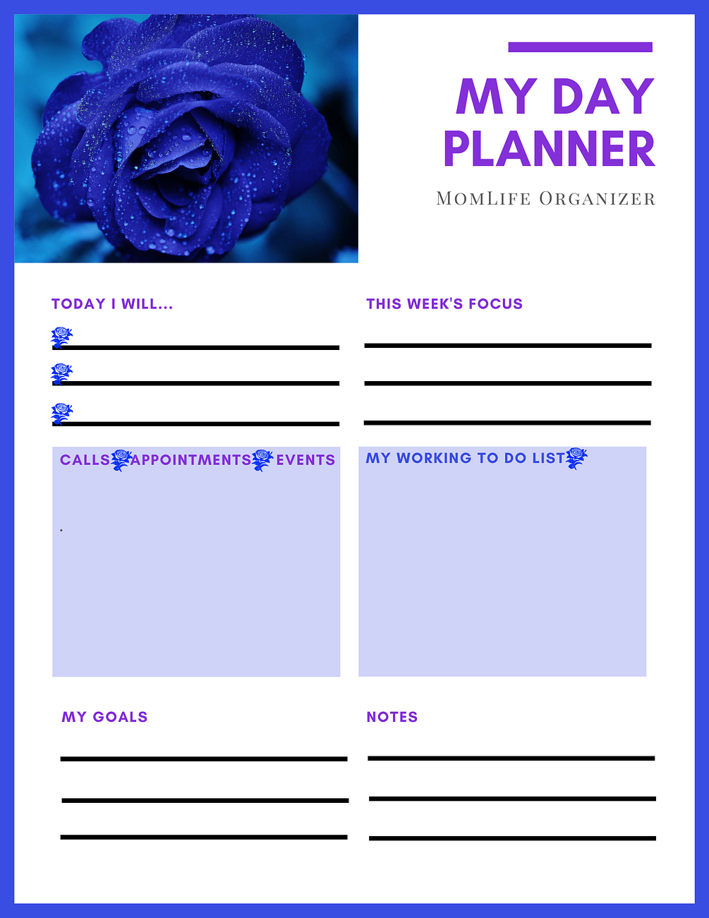My Day Planner (Blue)