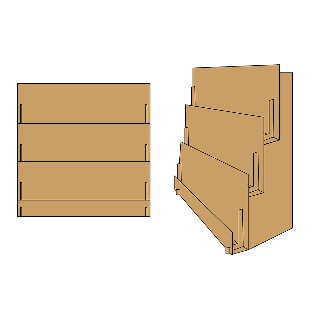 DIY Artist Alley Display Shelves