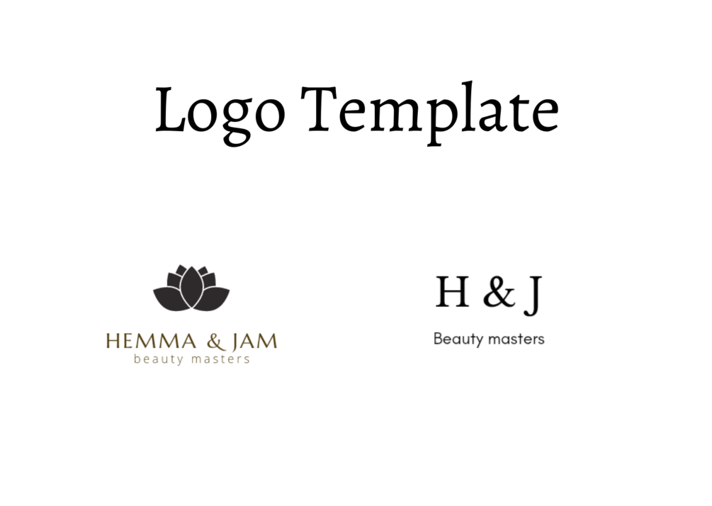 Simple beauty logo template