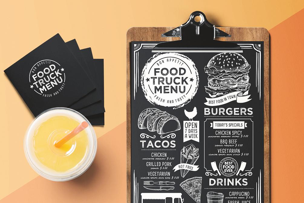 Food Truck Menu Template