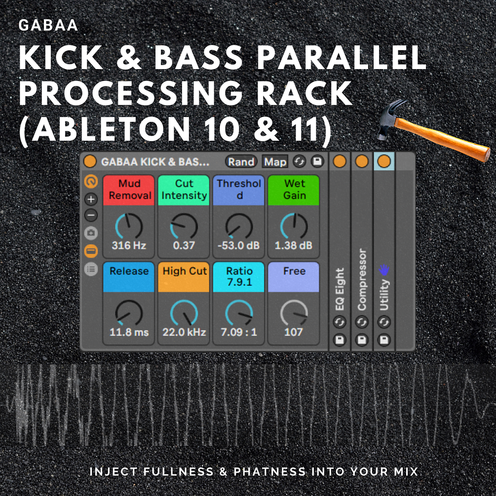 GABAA Kick and Bass Parallel Processing, Ableton Rack