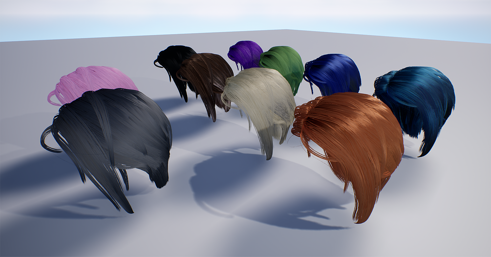 Hair Shader for Unreal Engine and Hair_Shader2 for Unity + Hair Strand ...