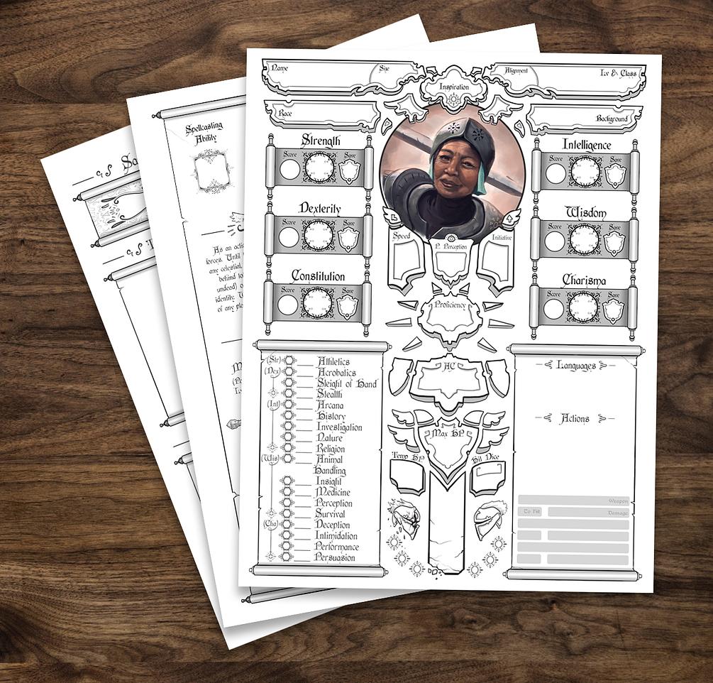Paladin Character Sheet 5e