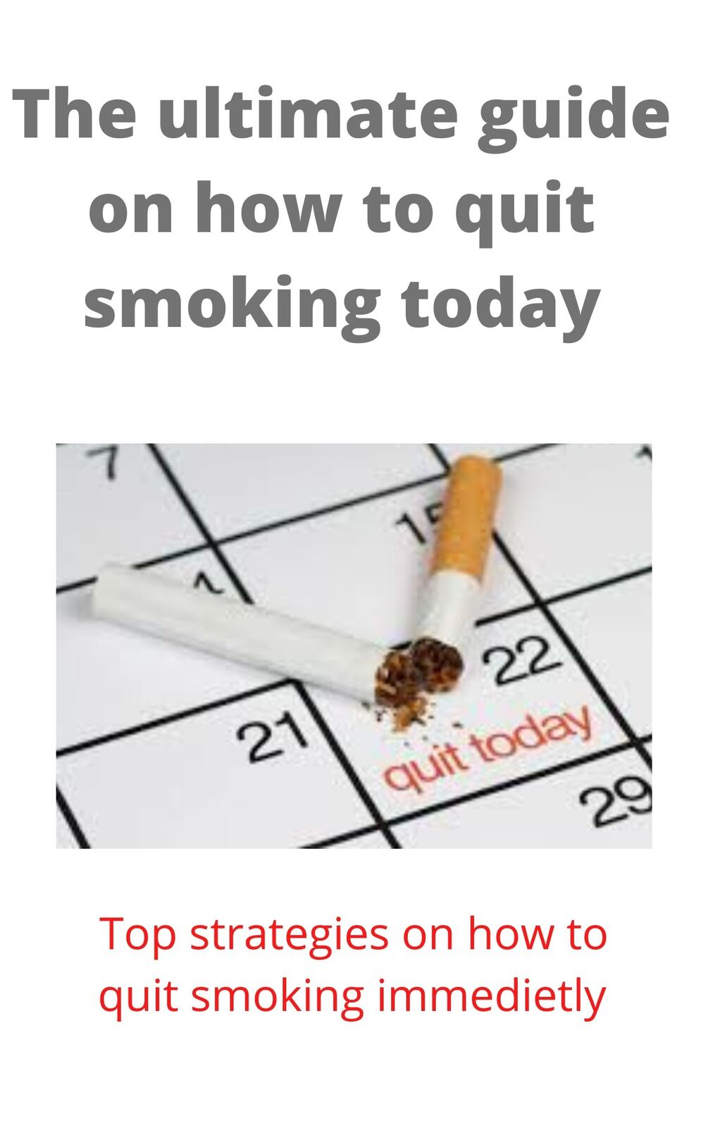 How To Quit Smoking
