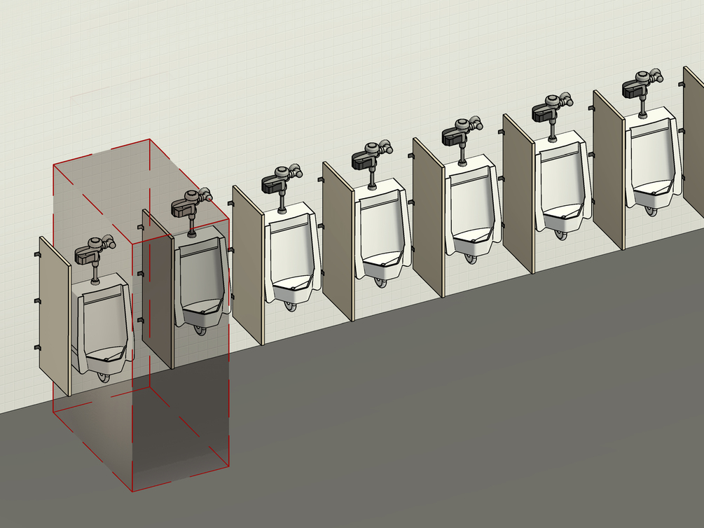 Urinal w/ ADA Smart Revit Family