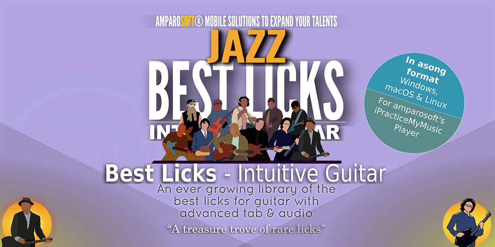 53 Jazz Licks from "Best Licks Intuitive Guitar"