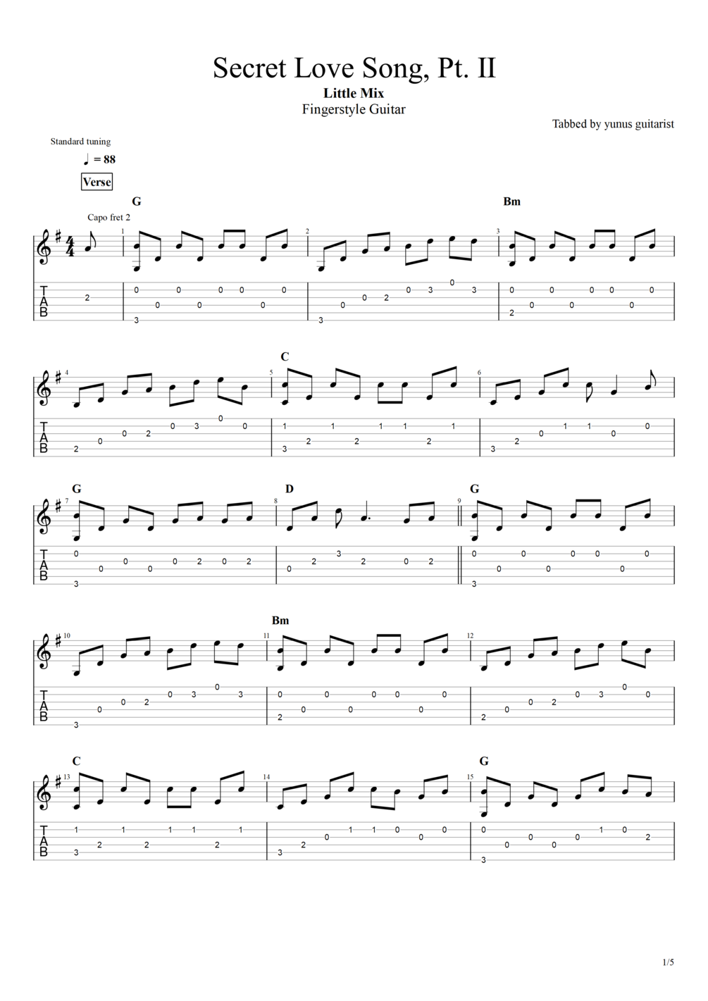 TAB. Secret Love Song, Pt. II Little Mix