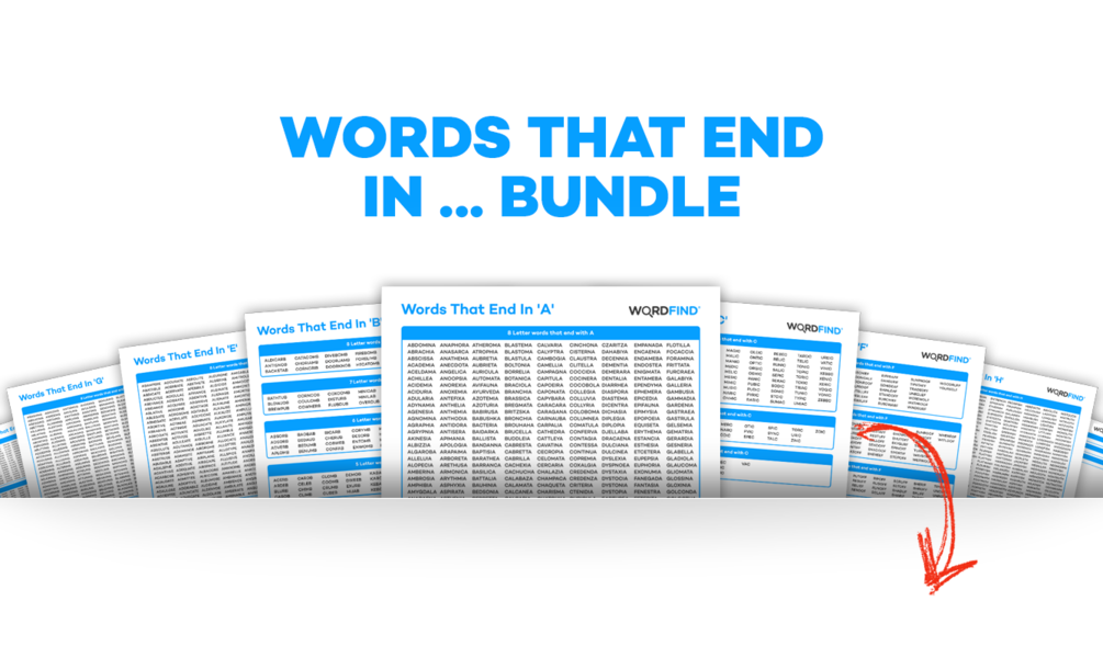 The Ultimate Words That End In... Bundle