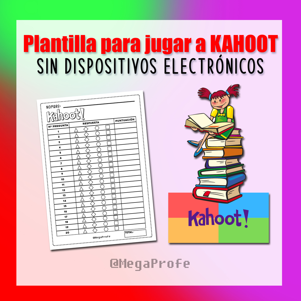 Plantilla Para Jugar A Kahoot Sin Dispositivos Electr nicos