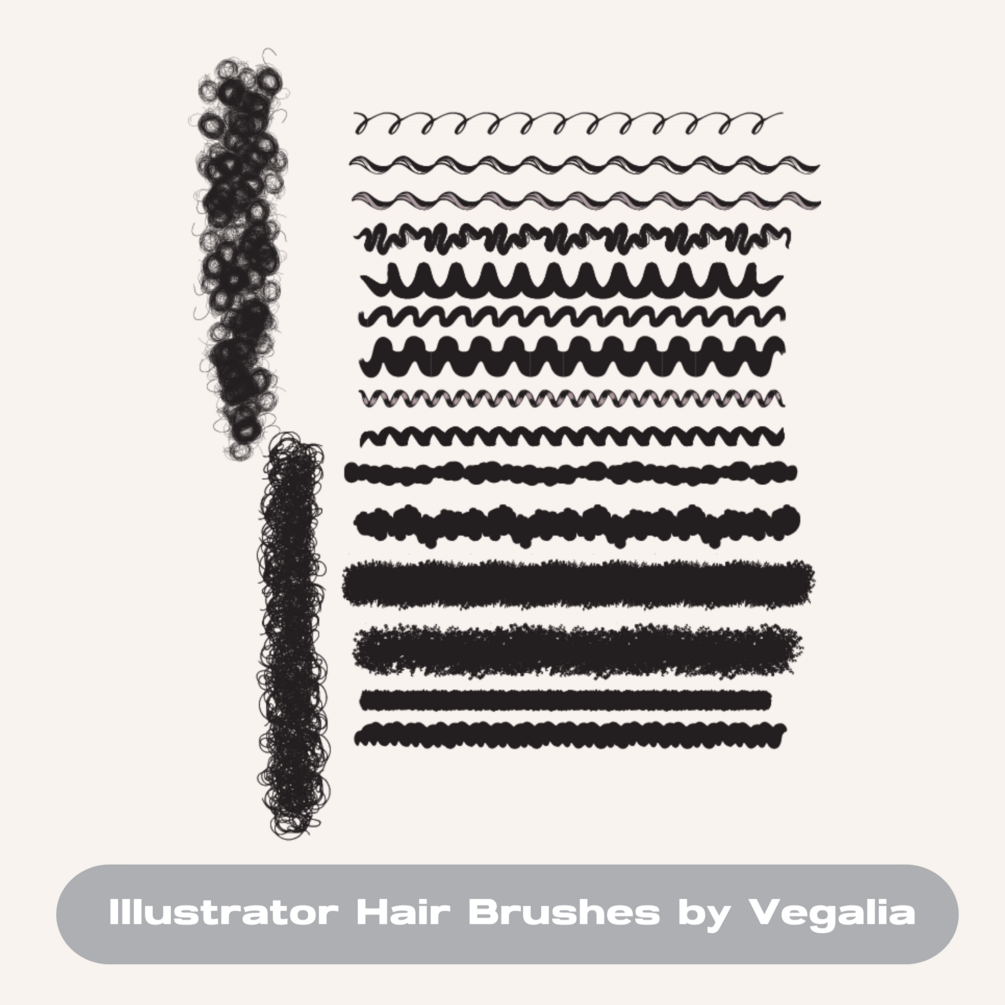 Illustrator Curl Brushes by Vegalia