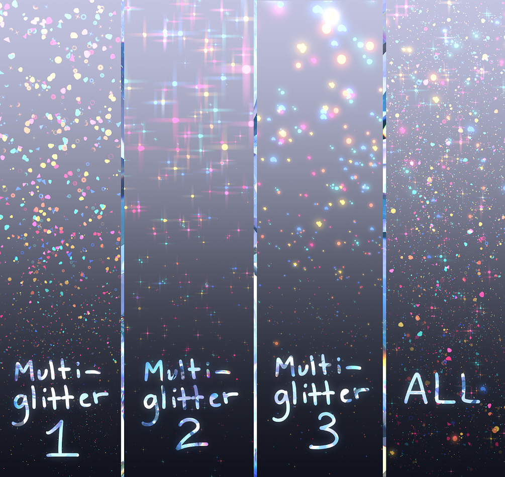 Glitter Brushes for CLIP STUDIO PAINT +Textures