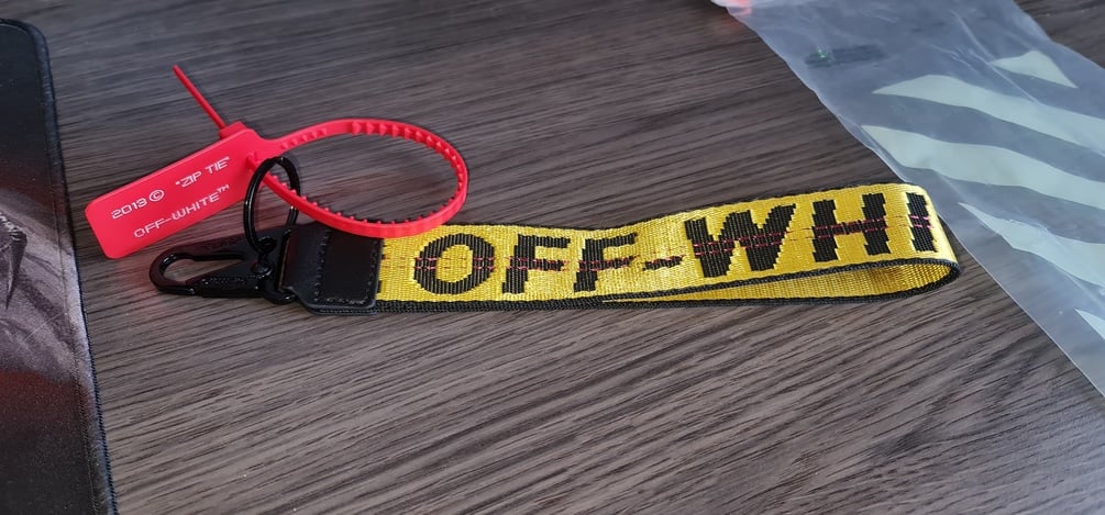off white shoe keychain