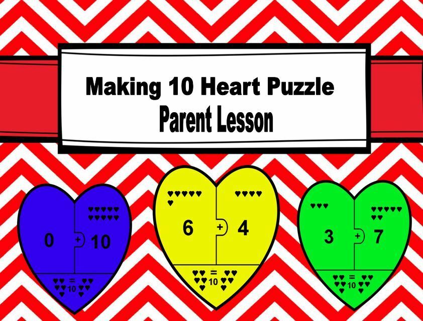 Making 10 Heart Puzzle (Parent Lesson)