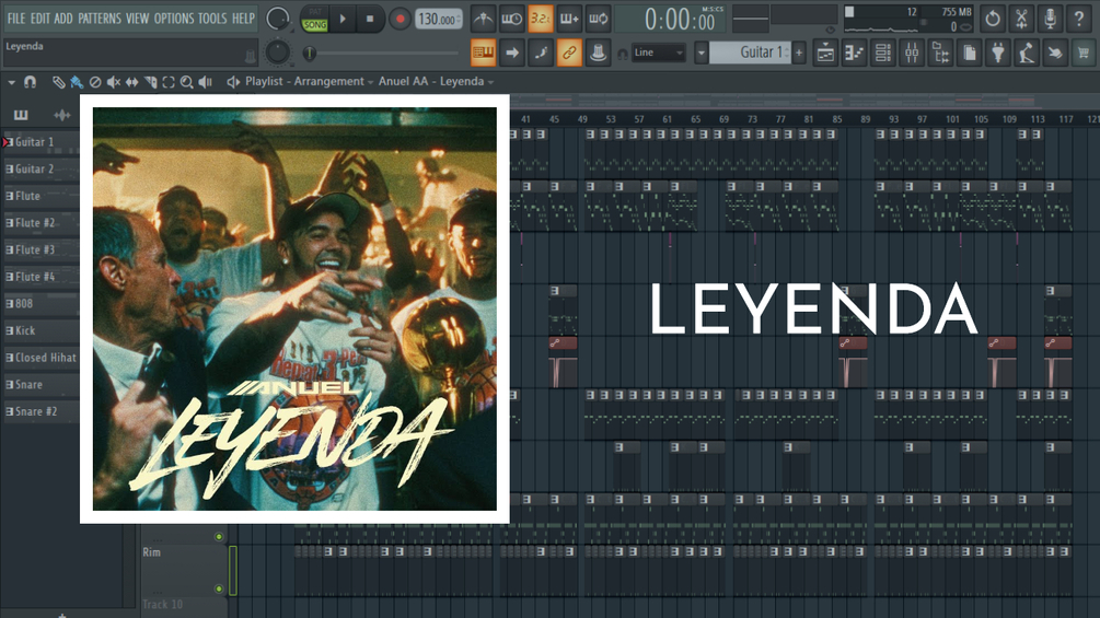 Anuel AA Leyenda (FL Studio 20 Instrumental Remake)