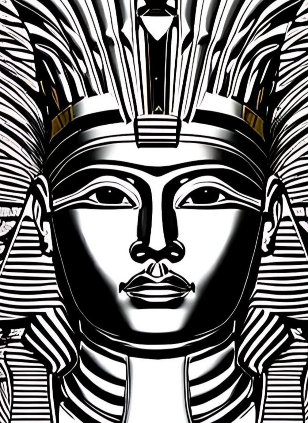Pharaoh's headdress Coloring Page