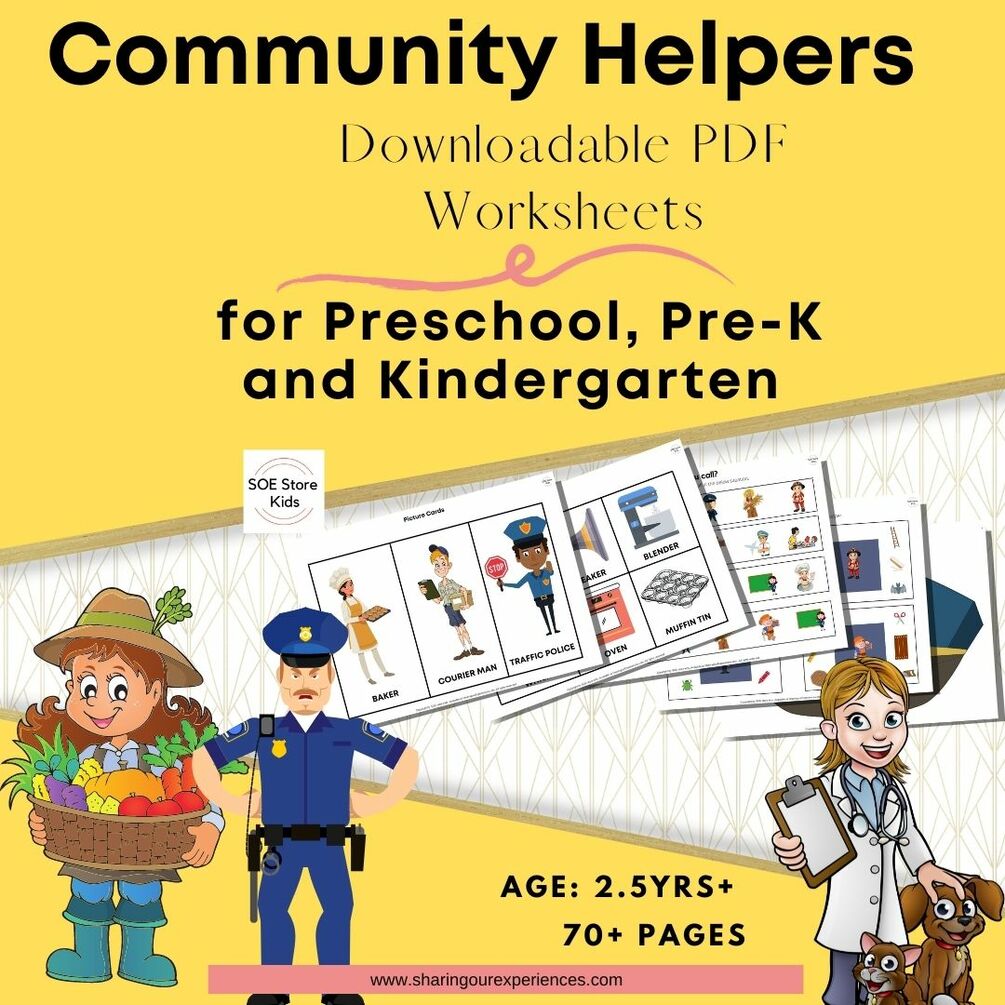 community helpers worksheets for kindergarten pdf download