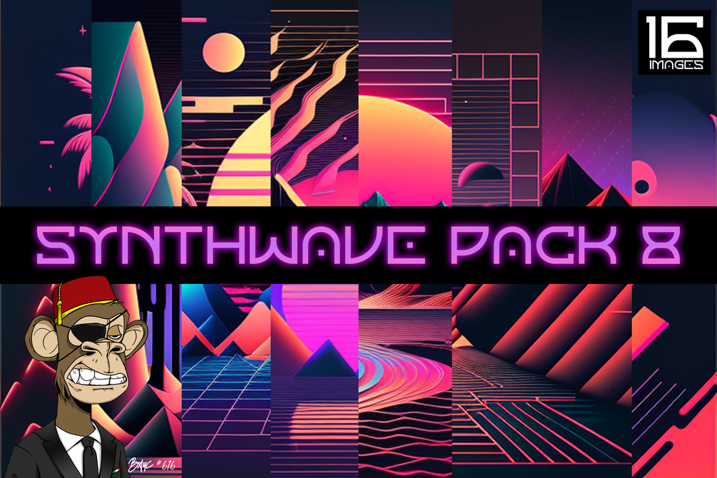 SYNTHWAVE BACKGROUND PACK 8