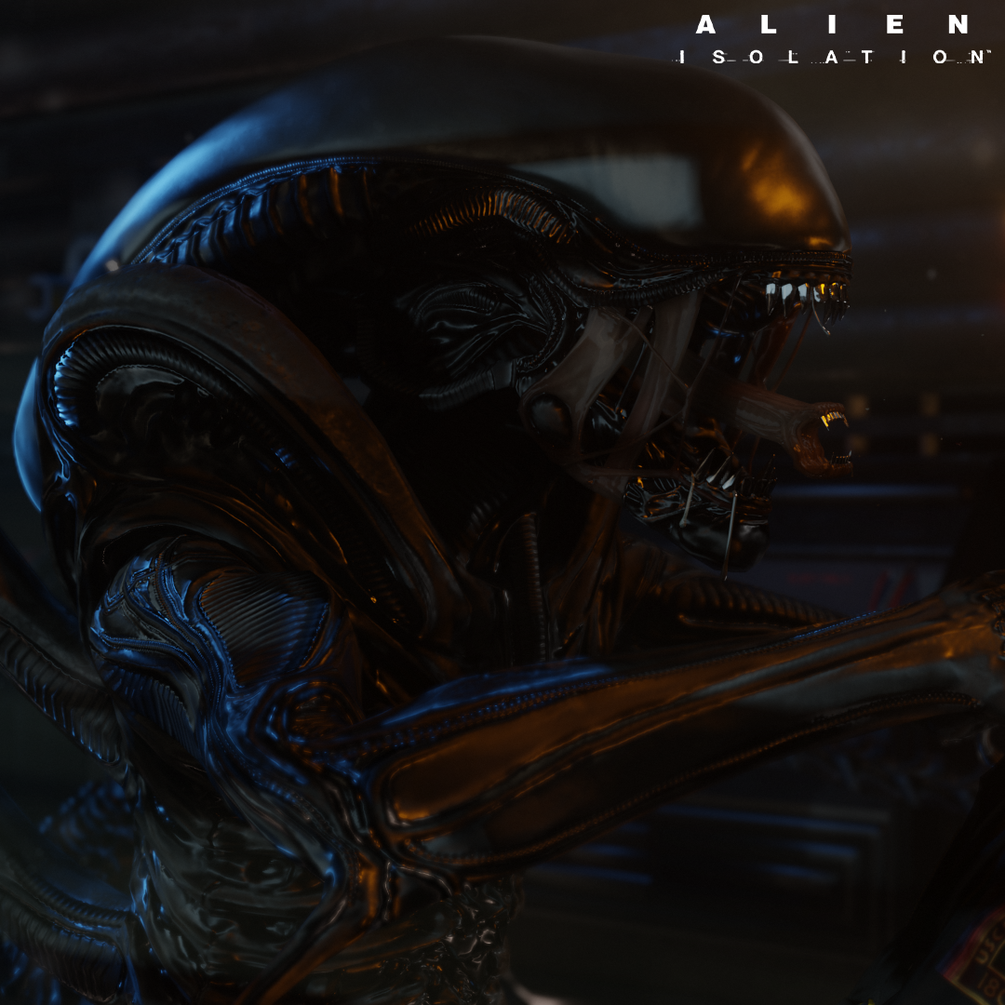 Alien isolation xenomorph 3d model fully rigged