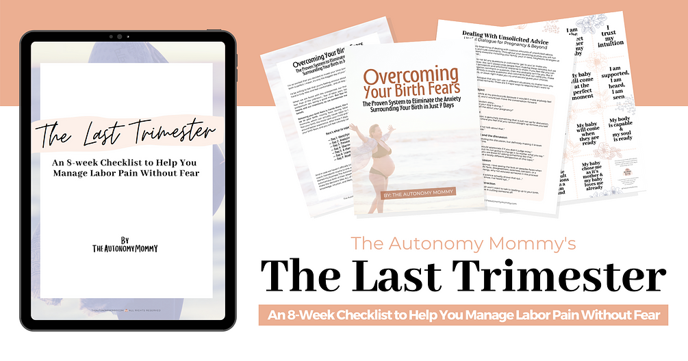 The Last Trimester An 8week Checklist to Help You Manage Labor Pain
