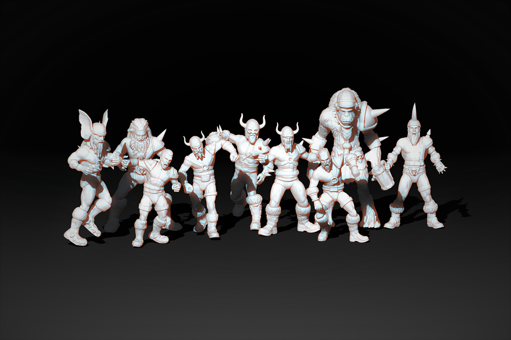 12 Models Hammers of Valhalla Team Bundle Fantasy Football Team