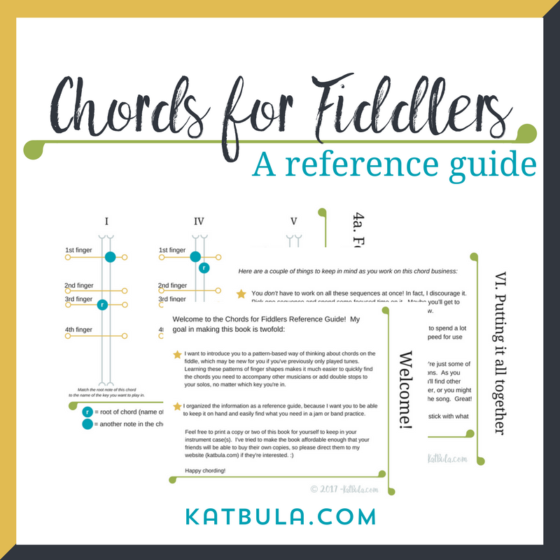 Chords for Fiddlers Reference Guide printable PDF