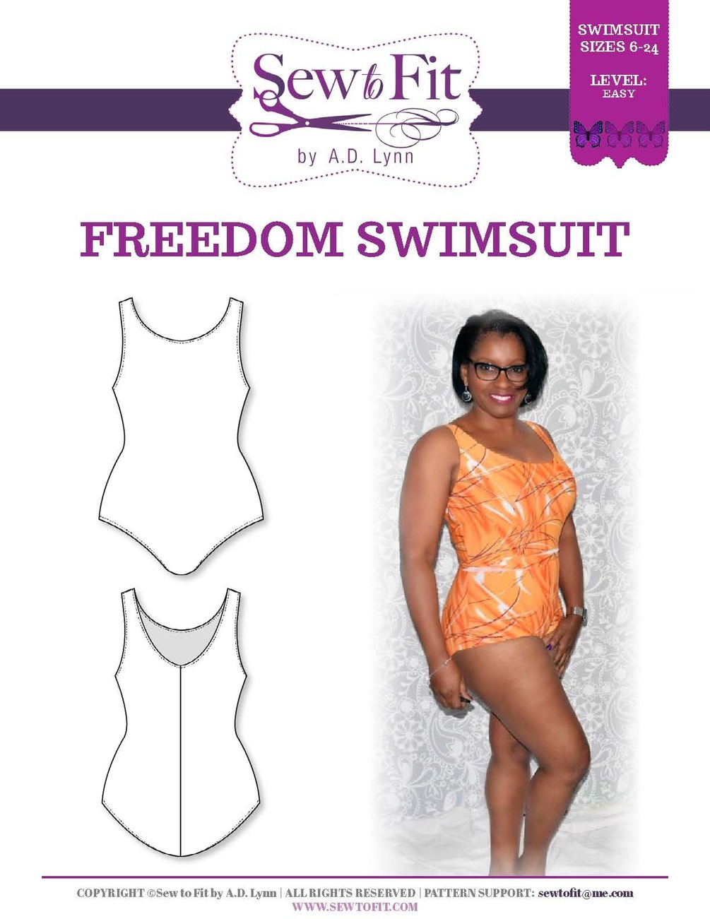 Freedom Swimsuit by SewToFit