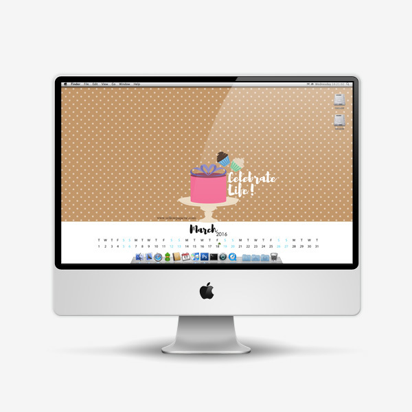 March Calendar Wallpaper/Planner 2016