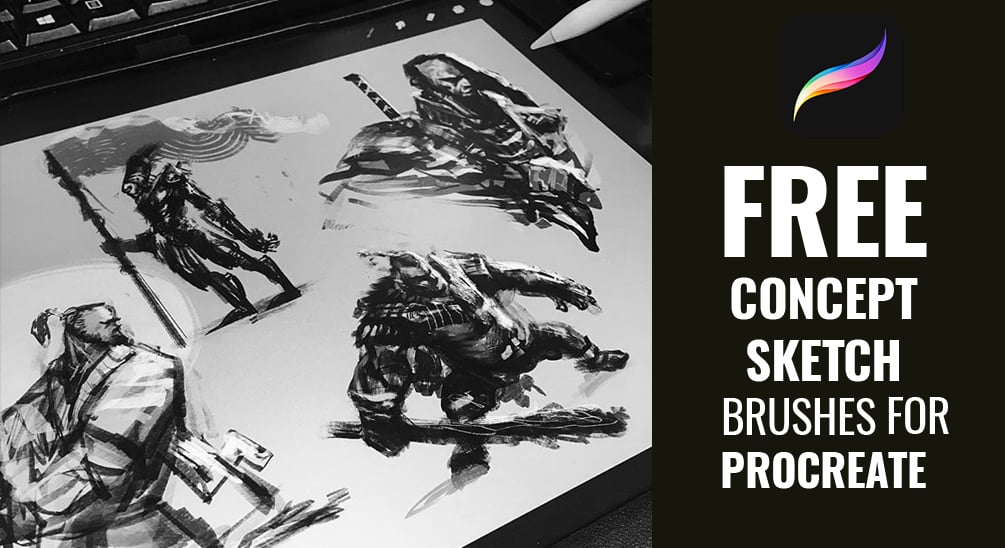 procreate concept art brushes free