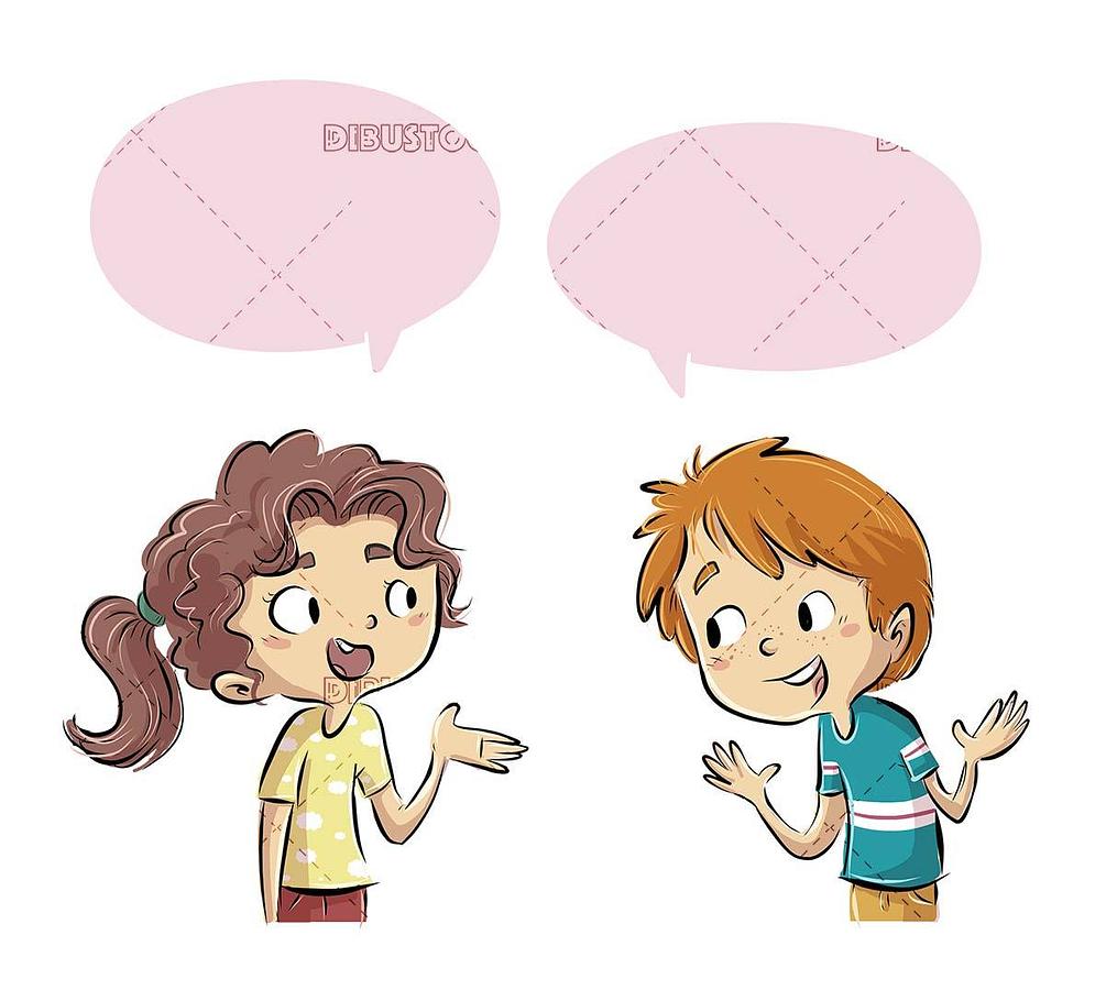 Boy And Girl Talking With Each Other