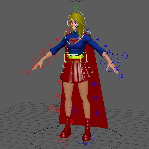 [Maya Rigs] Supergirl