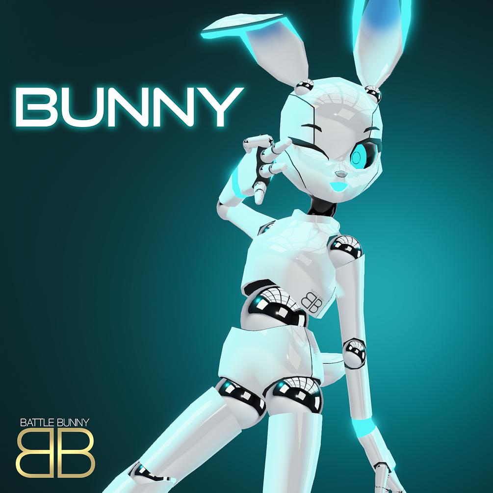 [Original 3D Model] BUNNY Anthro Bot VRChat Avatar