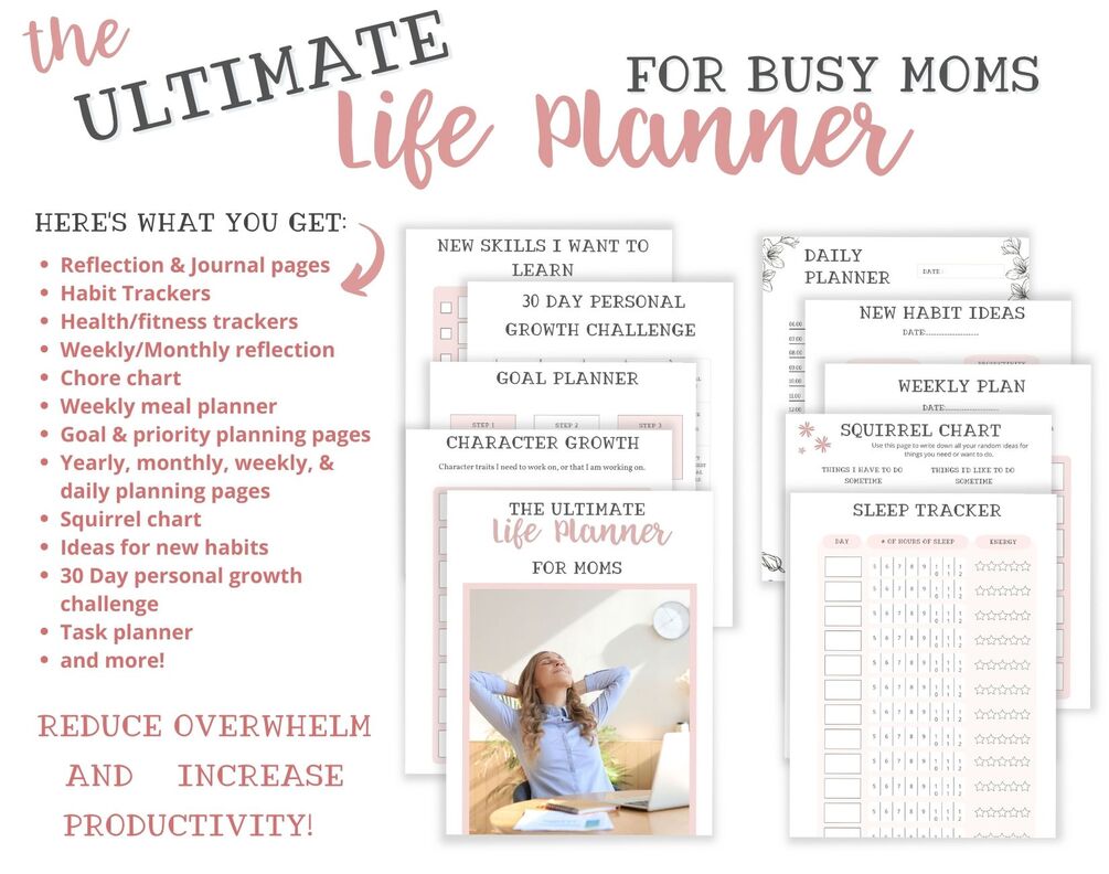 Ultimate life planner for busy moms