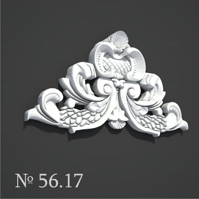 3D Model of Architectural Ornament № 56.17