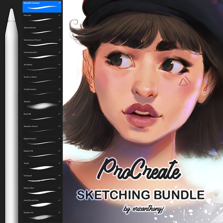 semi realism brushes procreate free