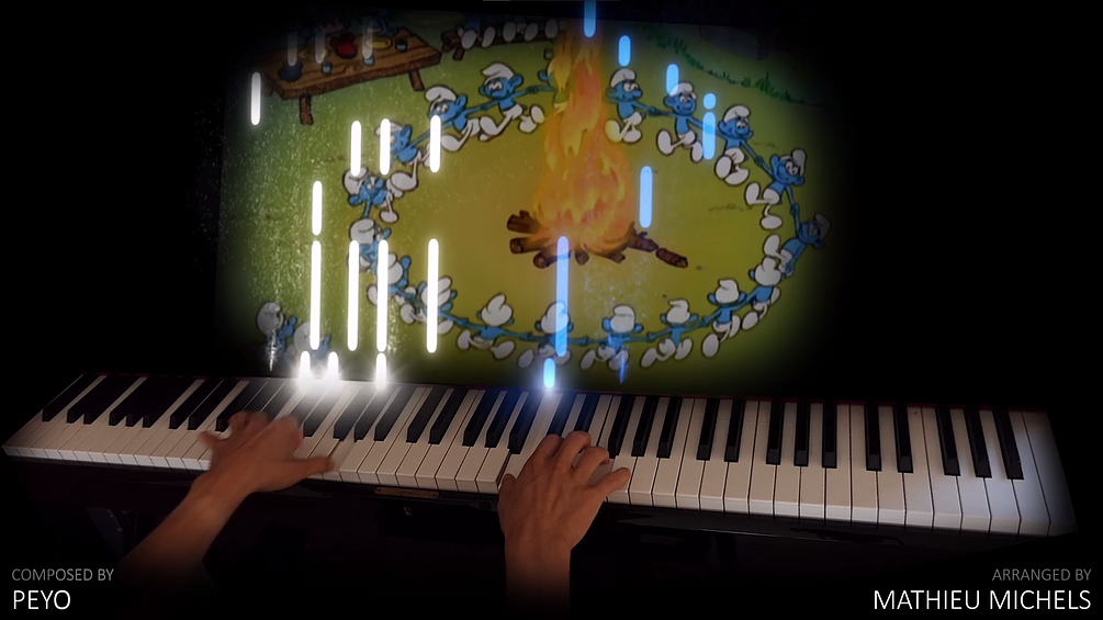 THE SMURFS LES SCHTROUMPFS PARTITION PIANO