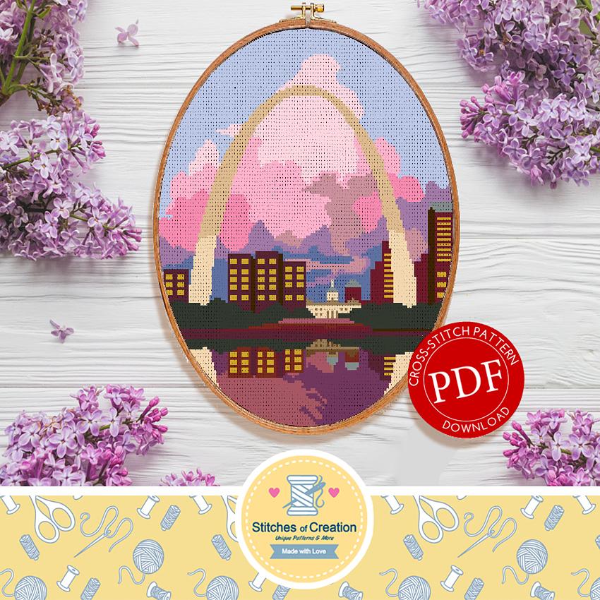 St Louis Digital Download Cross Stitch Pattern