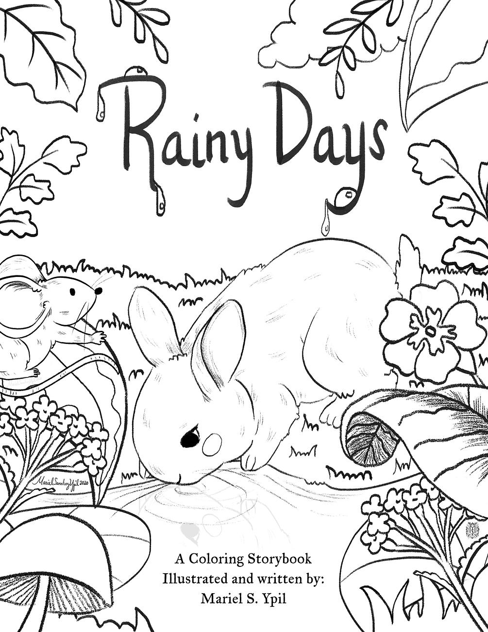 &lsquo;Rainy Days&rsquo; Full Digital Download Coloring Book