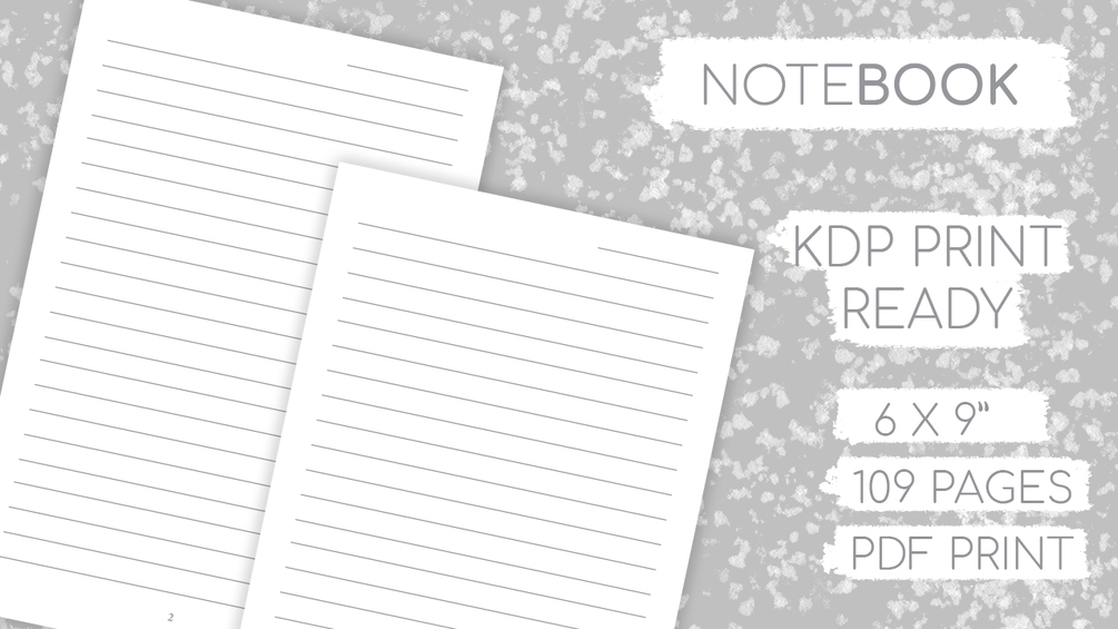 Fully Lined Notebook Interior Design Printable PDF