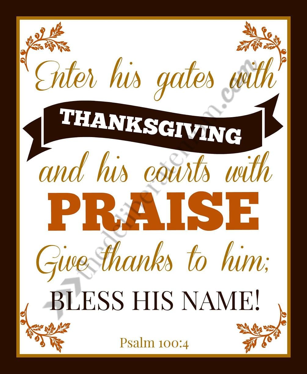 Thanksgiving Scripture Art